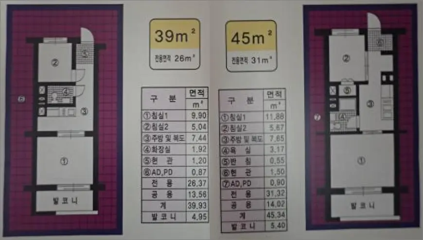 아산읍내 영구임대주택 평면도 26형 31형 아산읍내 영구임대주택 평면도 26형 31형